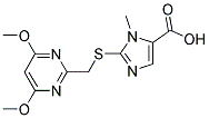 2-[(4,6-DIMETHOXYPYRIMIDIN-2-YL)METHYLTHIO]-1-METHYLIMIDAZOLE-5-CARBOXYLIC ACID Struktur