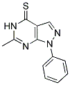 6-METHYL-1-PHENYL-1,5-DIHYDRO-4H-PYRAZOLO[3,4-D]PYRIMIDINE-4-THIONE Struktur