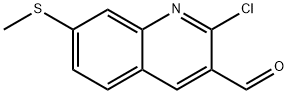 2-CHLORO-7-METHYLSULFANYL-QUINOLINE-3-CARBALDEHYDE Struktur