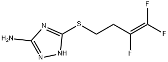 5-[(3,4,4-TRIFLUORO-3-BUTENYL)SULFANYL]-1H-1,2,4-TRIAZOL-3-AMINE Struktur