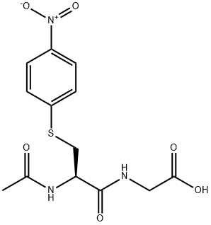 N-ACETYL-S-(4-NITROPHENYL)CYSTEINYLGLYCINE Struktur