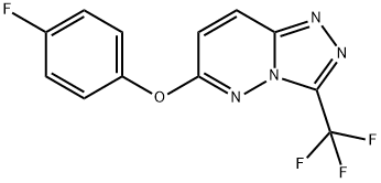 4-FLUOROPHENYL 3-(TRIFLUOROMETHYL)[1,2,4]TRIAZOLO[4,3-B]PYRIDAZIN-6-YL ETHER Struktur