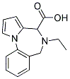 5,6-DIHYDRO-5-ETHYL-(4H)-PYRROLO[1,2-A](1,4)BENZODIAZEPIN-4-CARBOXYLIC ACID Struktur