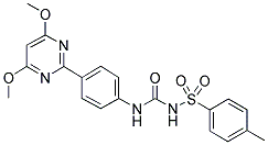 N-[4-(4,6-DIMETHOXYPYRIMIDIN-2-YL)PHENYL]-N'-[(4-METHYLPHENYL)SULPHONYL]UREA Struktur