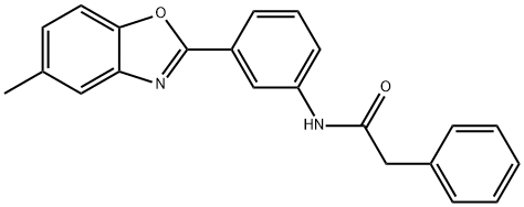 N-[3-(5-METHYL-1,3-BENZOXAZOL-2-YL)PHENYL]-2-PHENYLACETAMIDE Struktur