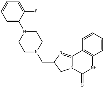 2-([4-(2-FLUOROPHENYL)PIPERAZINO]METHYL)-2,6-DIHYDROIMIDAZO[1,2-C]QUINAZOLIN-5(3H)-ONE Struktur