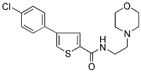 4-(4-CHLOROPHENYL)-N-(2-MORPHOLINOETHYL)THIOPHENE-2-CARBOXAMIDE Struktur