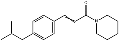 3-(4-ISOBUTYLPHENYL)-1-PIPERIDINO-2-PROPEN-1-ONE Struktur