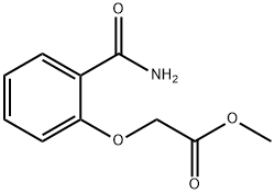 (2-CARBAMOYL-PHENOXY)-ACETIC ACID METHYL ESTER Struktur