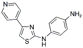 N-(4-PYRIDIN-4-YL-1,3-THIAZOL-2-YL)BENZENE-1,4-DIAMINE Struktur