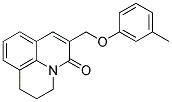 2,3-DIHYDRO-6-[(3-METHYLPHENOXY)METHYL]-(1H,5H)-BENZO[IJ]QUINOLIZIN-5-ONE Struktur