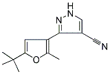 3-[5-(TERT-BUTYL)-2-METHYL-3-FURYL]-1H-PYRAZOLE-4-CARBONITRILE Struktur