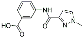 3-[(1-METHYL-1 H-PYRAZOLE-3-CARBONYL)-AMINO]-BENZOIC ACID Struktur