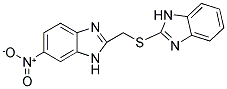 2-[(1H-BENZIMIDAZOL-2-YLTHIO)METHYL]-6-NITRO-1H-BENZIMIDAZOLE Struktur