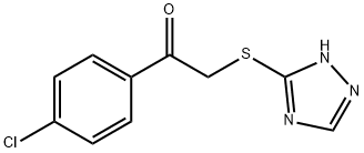 1-(4-CHLOROPHENYL)-2-(1H-1,2,4-TRIAZOL-3-YLSULFANYL)-1-ETHANONE Struktur