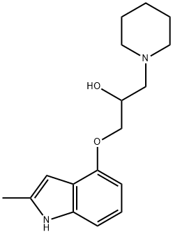 1-(2-METHYL-1H-INDOL-4-YLOXY)-3-PIPERIDIN-1-YL-PROPAN-2-OL Struktur