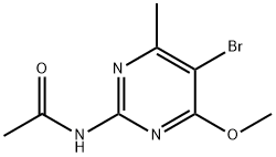 N-(5-BROMO-4-METHOXY-6-METHYLPYRIMIDIN-2-YL)ACETAMIDE Struktur