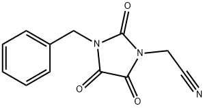 2-(3-BENZYL-2,4,5-TRIOXO-1-IMIDAZOLIDINYL)ACETONITRILE Struktur