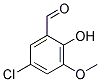 5-CHLORO-2-HYDROXY-3-METHOXYBENZALDEHYDE Struktur