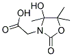 (4-HYDROXY-4,5,5-TRIMETHYL-2-OXO-OXAZOLIDIN-3-YL)-ACETIC ACID Struktur