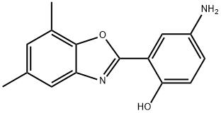 4-AMINO-2-(5,7-DIMETHYL-BENZOOXAZOL-2-YL)-PHENOL Struktur