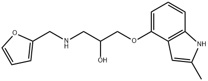 1-[(2-FURYLMETHYL)AMINO]-3-[(2-METHYL-1H-INDOL-4-YL)OXY]-2-PROPANOL Struktur