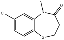 7-CHLORO-5-METHYL-2,3-DIHYDRO-1,5-BENZOTHIAZEPIN-4(5H)-ONE Struktur