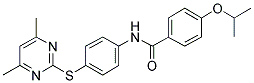 4-ISOPROPOXY-N-[4-[(4,6-DIMETHYLPYRIMIDIN-2-YL)THIO]PHENYL]BENZAMIDE Struktur