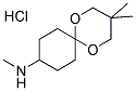 4-(METHYLAMINO)CYCLOHEXANONE 2,2-DIMETHYLTRIMETHYLENE KETAL, HYDROCHLORIDE Struktur