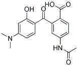 5'-ACETAMIDO-2'-CARBOXY-4-DIMETHYLAMINO-2-HYDROXYBENZOPHENONE Struktur