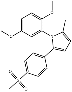 1-(2,5-DIMETHOXYPHENYL)-2-METHYL-5-[4-(METHYLSULFONYL)PHENYL]-1H-PYRROLE Struktur