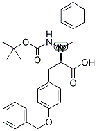 (R)-(-)-N(ALPHA)-BENZYL-N(BETA)-BOC-O-BENZYL-(D)-HYDRAZINOTYROSINE Struktur