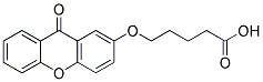 5-[(9-OXOXANTHEN-2-YL)OXY]VALERIC ACID Struktur