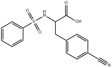 3-(4-CYANOPHENYL)-2-[(PHENYLSULFONYL)AMINO]PROPANOIC ACID Struktur