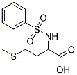 4-(METHYLTHIO)-2-[(PHENYLSULFONYL)AMINO]BUTANOIC ACID Struktur