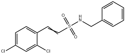 (E)-N-BENZYL-2-(2,4-DICHLOROPHENYL)-1-ETHENESULFONAMIDE Struktur