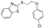 2-([2-(4-CHLOROPHENOXY)ETHYL]THIO)-1,3-BENZOTHIAZOLE Struktur