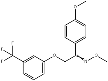 1-(4-METHOXYPHENYL)-2-[3-(TRIFLUOROMETHYL)PHENOXY]-1-ETHANONE O-METHYLOXIME Struktur