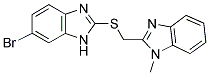 2-([(6-BROMO-1H-BENZIMIDAZOL-2-YL)THIO]METHYL)-1-METHYL-1H-BENZIMIDAZOLE Struktur