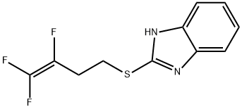 1H-1,3-BENZIMIDAZOL-2-YL 3,4,4-TRIFLUORO-3-BUTENYL SULFIDE Struktur