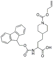 FMOC-D, L-HOMO[ALA-4-PIP(N-ALLOC)] Struktur