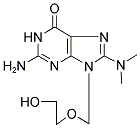 8-DIMETHYLAMINO-9-(2'-HYDROXYETHOXYMETHYL)GUANINE Struktur