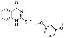 2-([2-(3-METHOXYPHENOXY)ETHYL]THIO)QUINAZOLIN-4(1H)-ONE Struktur