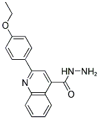 2-(4-ETHOXY-PHENYL)-QUINOLINE-4-CARBOXYLIC ACID HYDRAZIDE Struktur