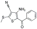 4-AMINO-5-BENZOYL-2-(METHYLSULFANYL)-3-THIOPHENECARBONITRILE Struktur