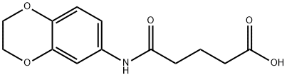 5-(2,3-DIHYDRO-1,4-BENZODIOXIN-6-YLAMINO)-5-OXOPENTANOIC ACID Struktur