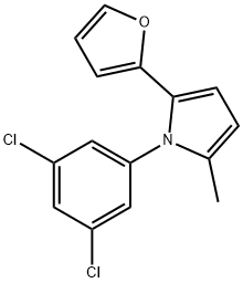 1-(3,5-DICHLOROPHENYL)-2-(2-FURYL)-5-METHYL-1H-PYRROLE Struktur