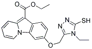 ETHYL 3-[(4-ETHYL-5-SULFANYL-4H-1,2,4-TRIAZOL-3-YL)METHOXY]PYRIDO[1,2-A]INDOLE-10-CARBOXYLATE Struktur