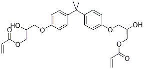 BISPHENOL A GLYCEROLATE (1 GLYCEROL/PHENOL) DIACRYLATE Struktur