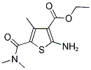 2-AMINO-5-DIMETHYLCARBAMOYL-4-METHYL-THIOPHENE-3-CARBOXYLIC ACID ETHYL ESTER Struktur